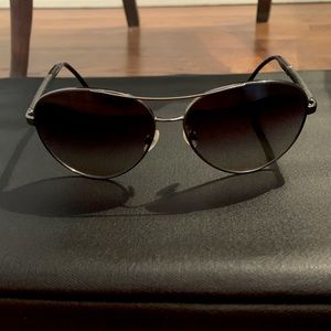 Metal Aviator Chanel sunglasses and Original case.